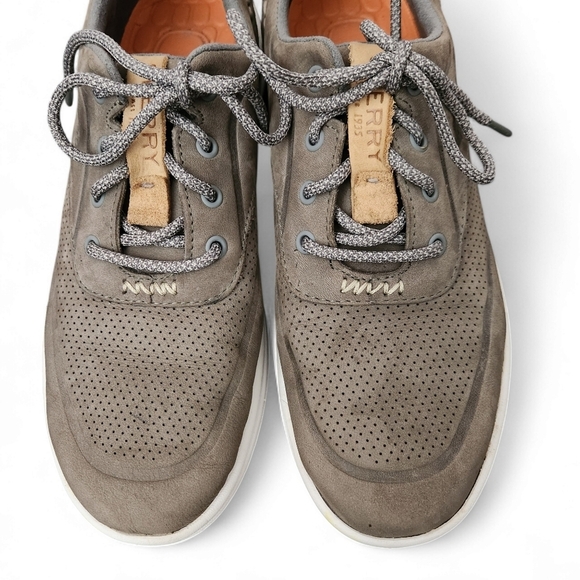 SPERRY Gamefish CVO Men’s Boat Shoes – Grey Nubuck Leather, Size 8 - Picture 6 of 14